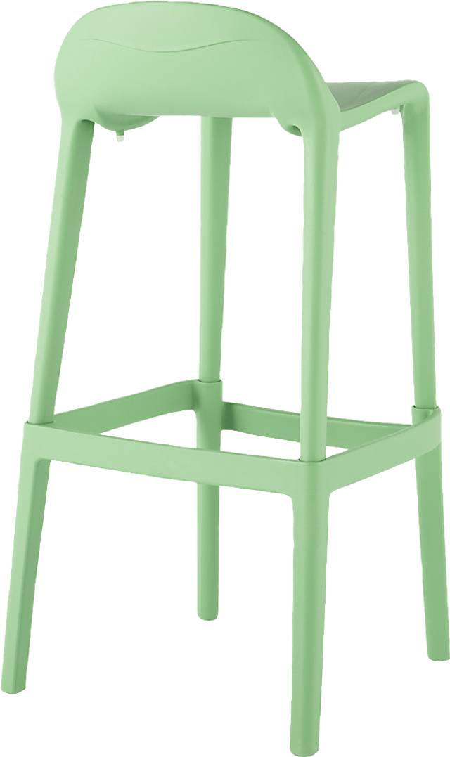 Outdoor Lulia Green Barstool, Set of 2 - Thumbnail - Image 4