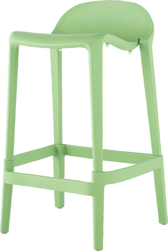 Outdoor Lulia Green Counter Stool, Set of 2 - Thumbnail - Image 3