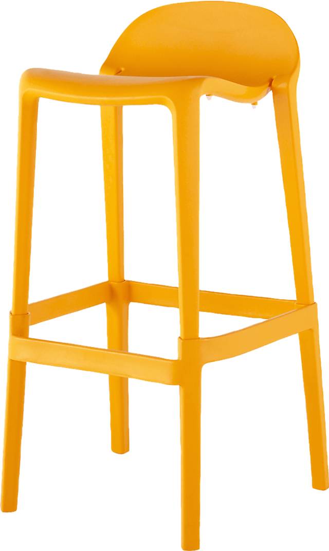 Outdoor Lulia Orange Barstool, Set of 2 - Thumbnail - Image 3