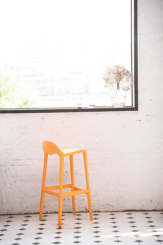 Outdoor Lulia Orange Barstool, Set of 2 - Thumbnail - Image 6