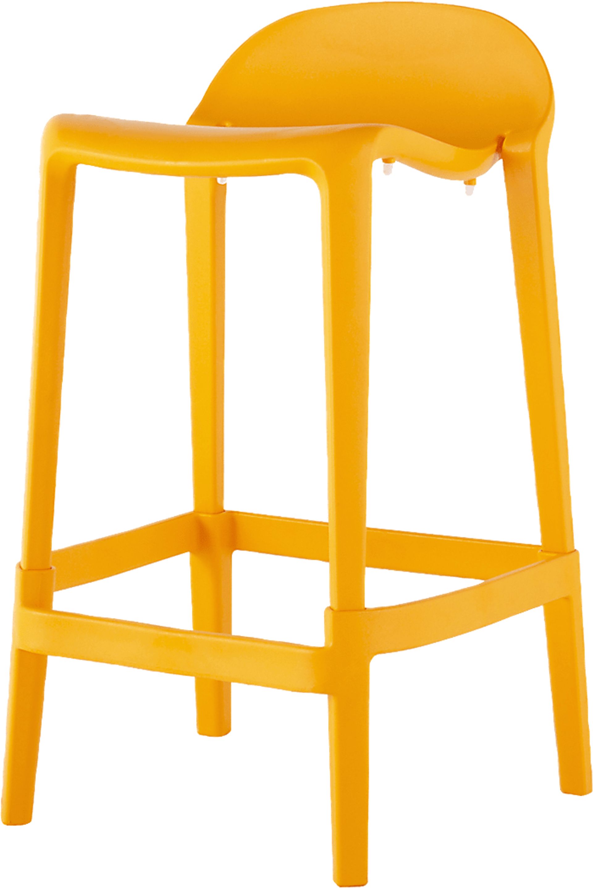Outdoor Lulia Orange Counter Stool, Set of 2 - Image 3