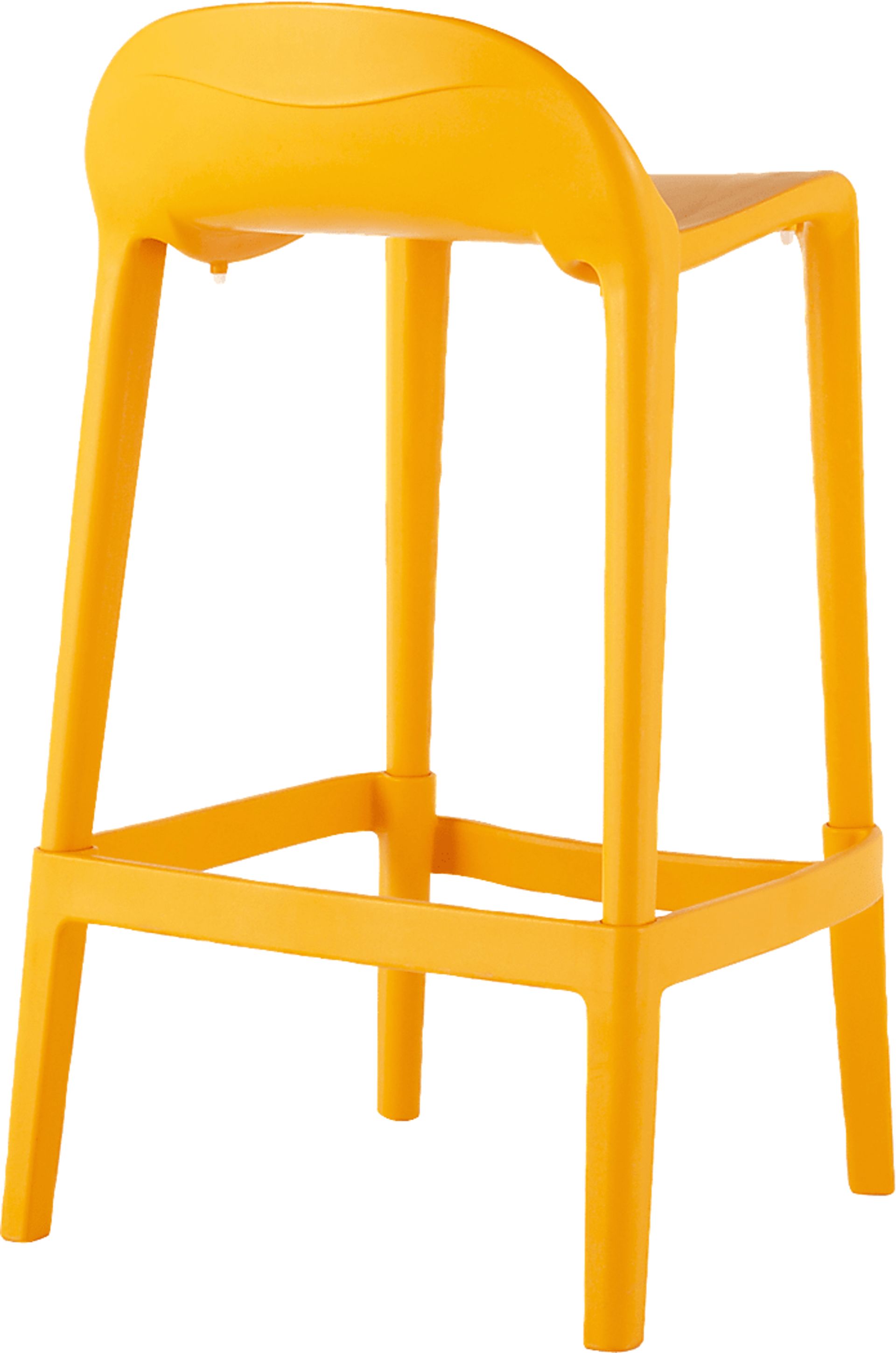 Outdoor Lulia Orange Counter Stool, Set of 2 - Image 4