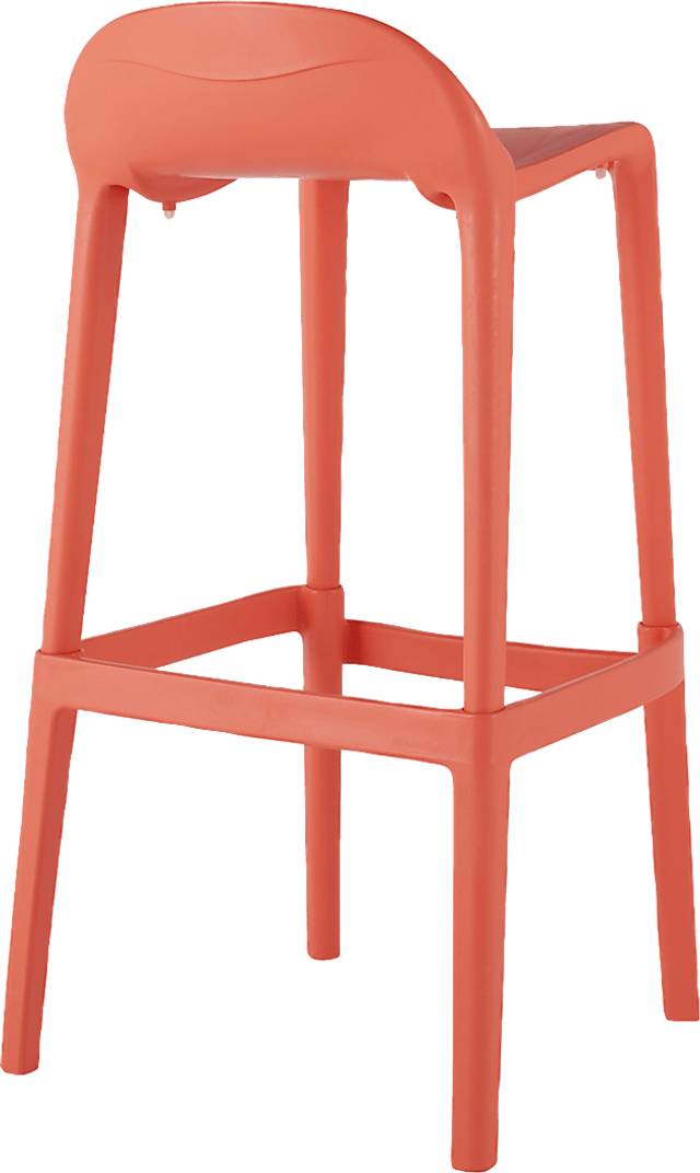 Outdoor Lulia Salmon Barstool, Set of 2 - Thumbnail - Image 4