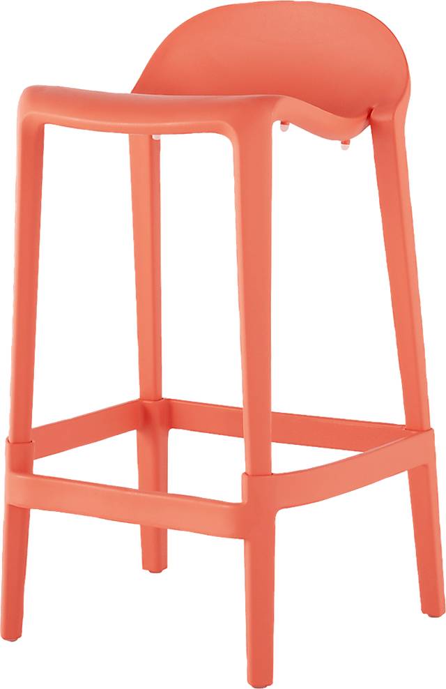Outdoor Lulia Salmon Counter Stool, Set of 2 - Thumbnail - Image 3