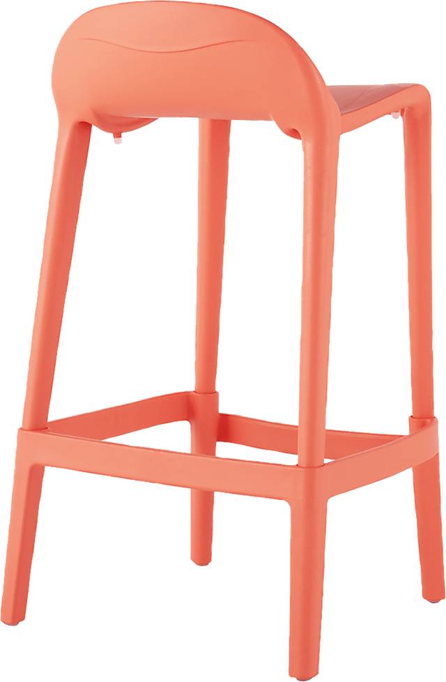 Outdoor Lulia Salmon Counter Stool, Set of 2 - Thumbnail - Image 4