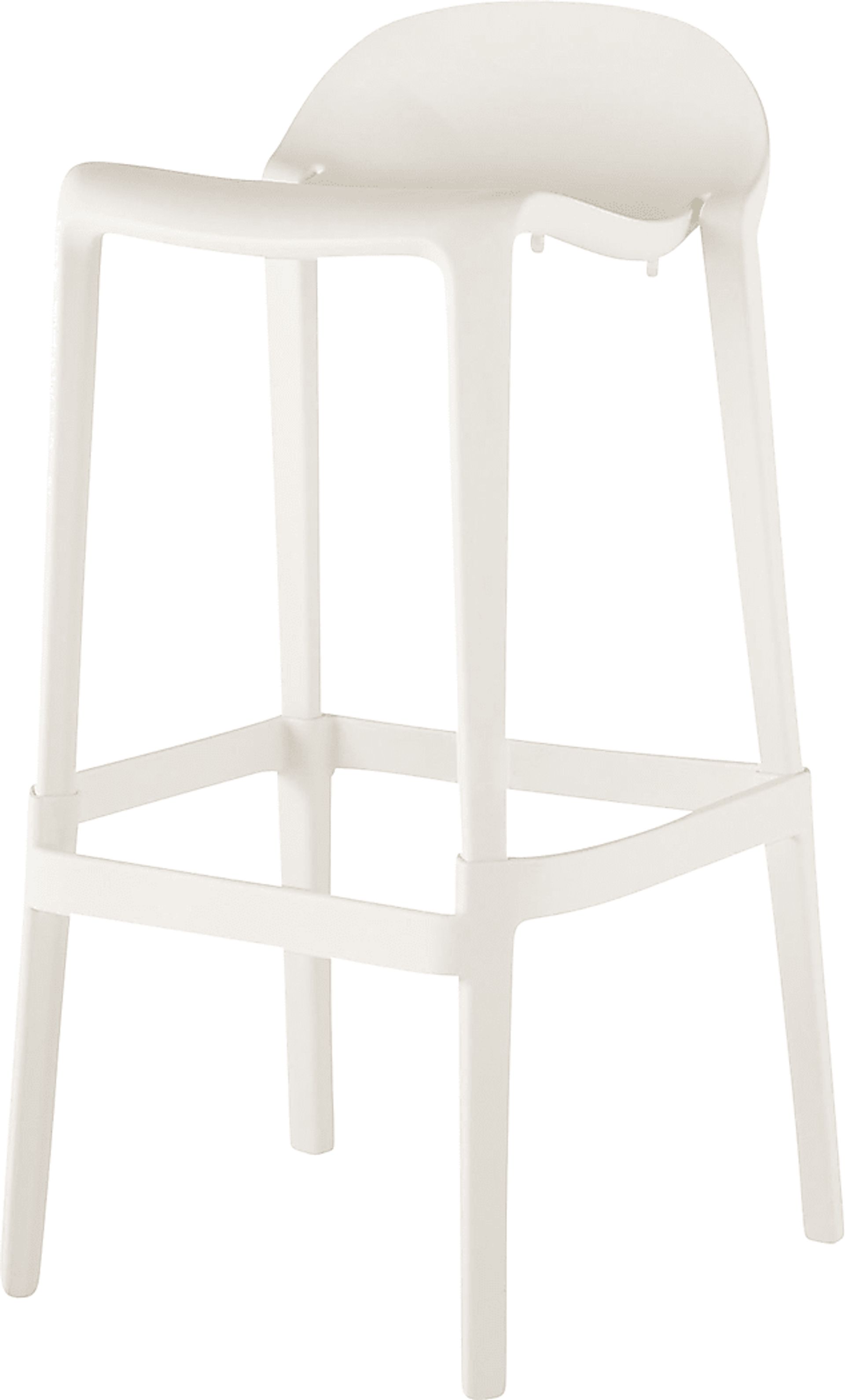 Outdoor Lulia White Barstool, Set of 2 - Image 3