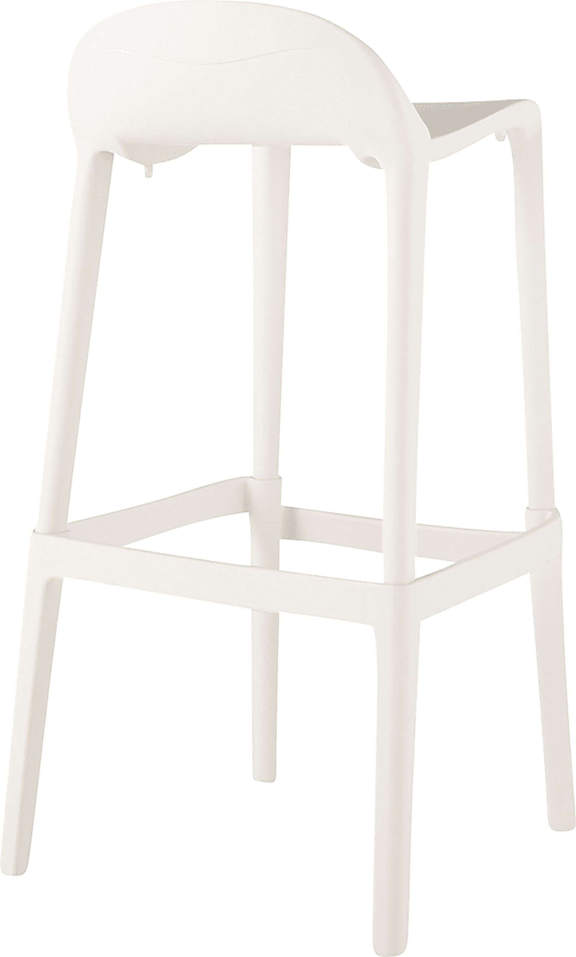 Outdoor Lulia White Barstool, Set of 2 - Image 4