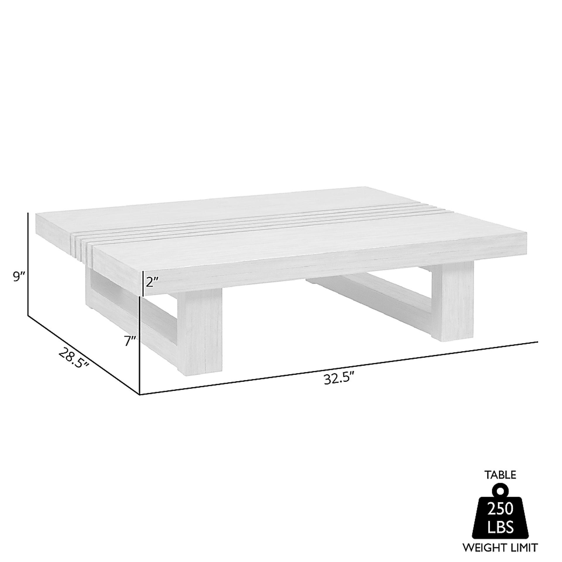 Outdoor Lunenton Brown Cocktail Table - Image 10