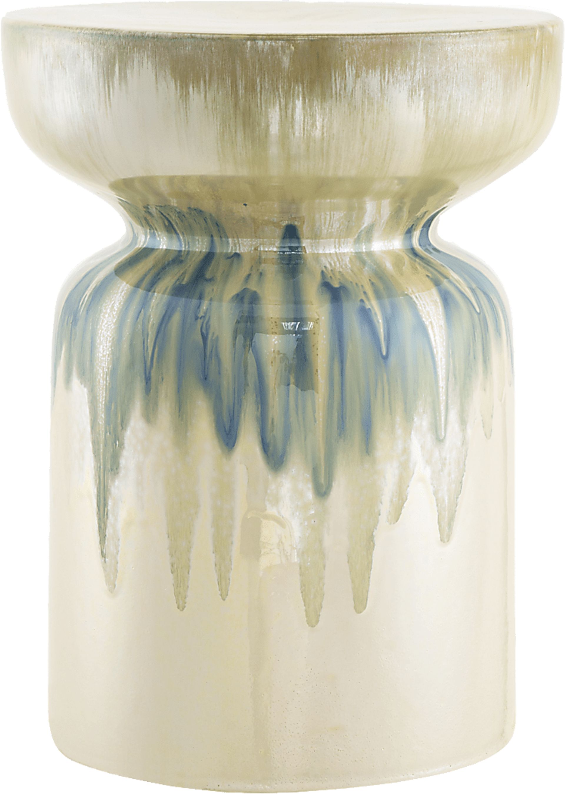 Outdoor Marriner Cream Garden Stool - Image 1