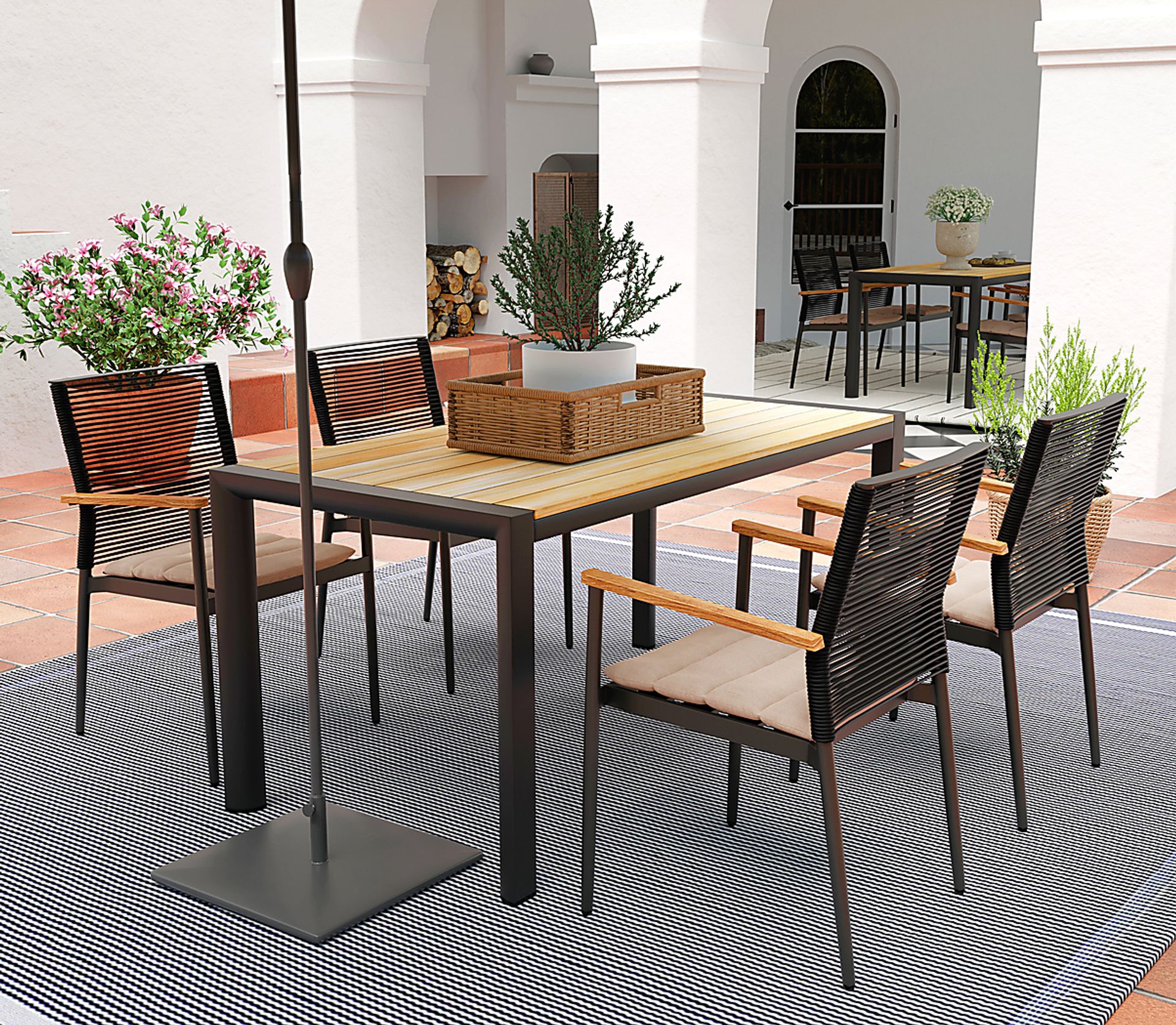 Outdoor Marsalise Natural Dining Table - Image 2