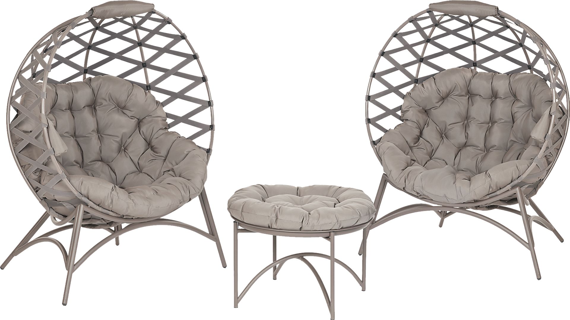 Outdoor Maureo Beige Conversation Set, Set of 3 - Image 1