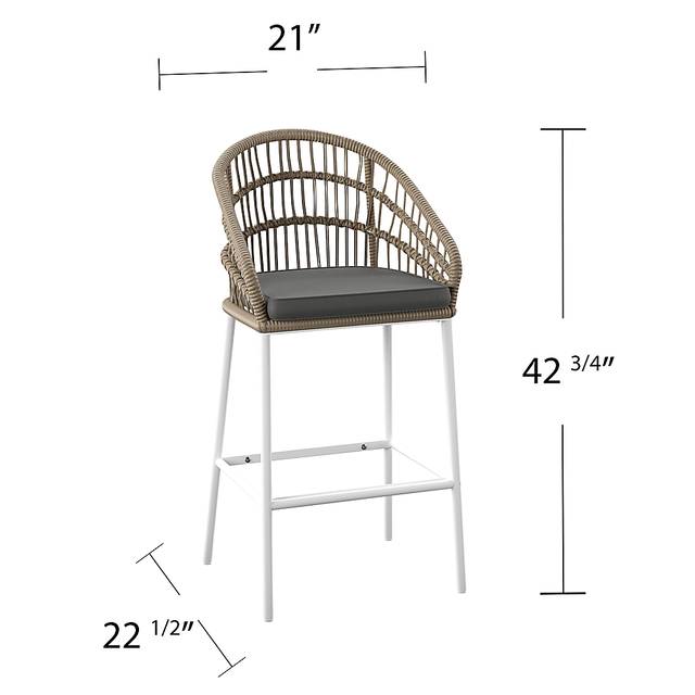 Outdoor Melridge Tan Bar Stool, Set of 2 - Thumbnail - Image 8
