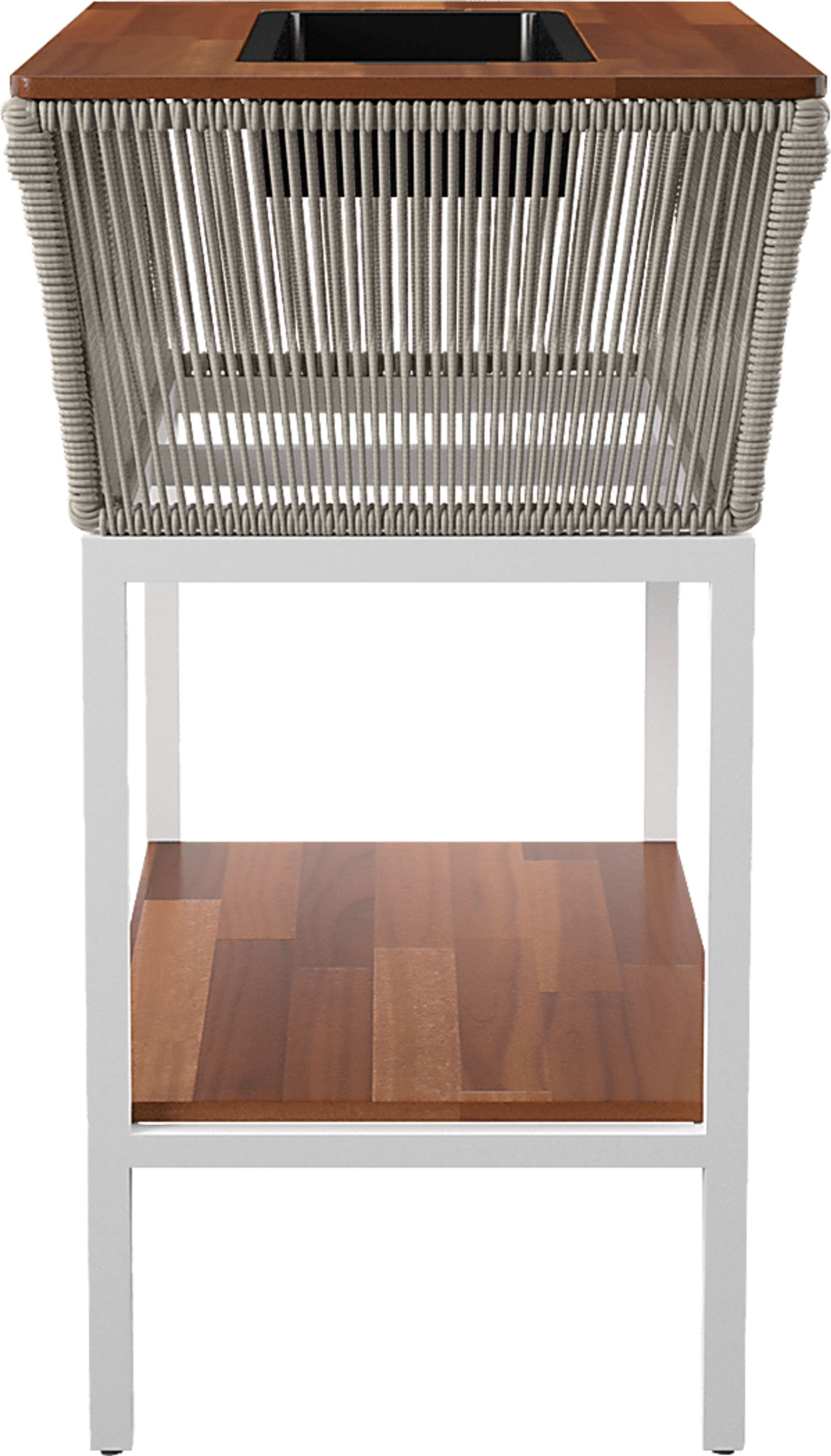 Outdoor Menifee Brown Bar Cart - Image 3