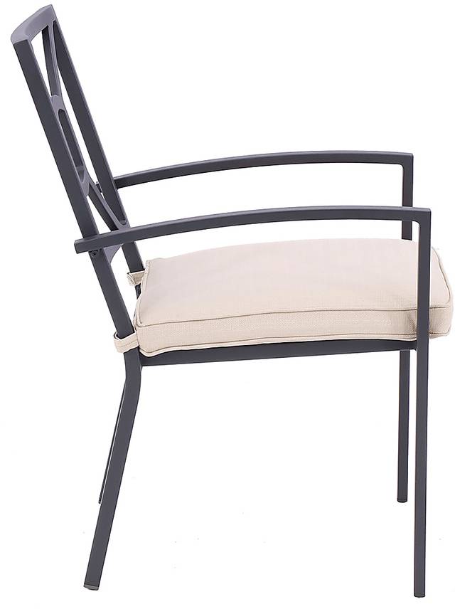 Outdoor Miloen Black Dining Chair - Thumbnail - Image 2