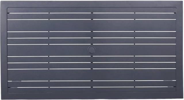Outdoor Miloen Rectangular Black Dining Table - Thumbnail - Image 4