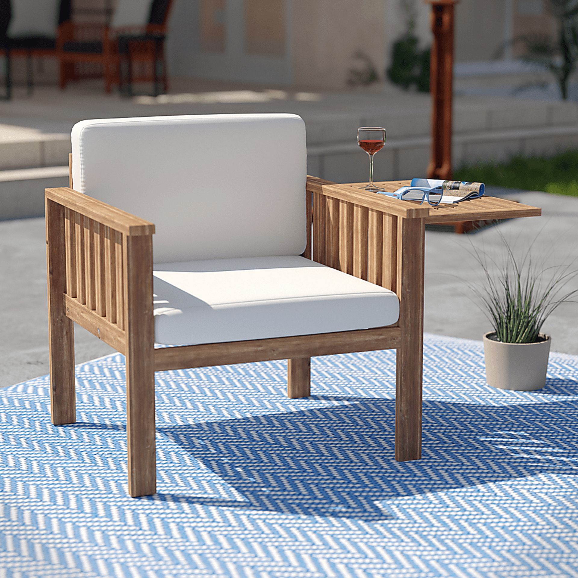 Outdoor Mityglen Natural Accent Chair - Image 6