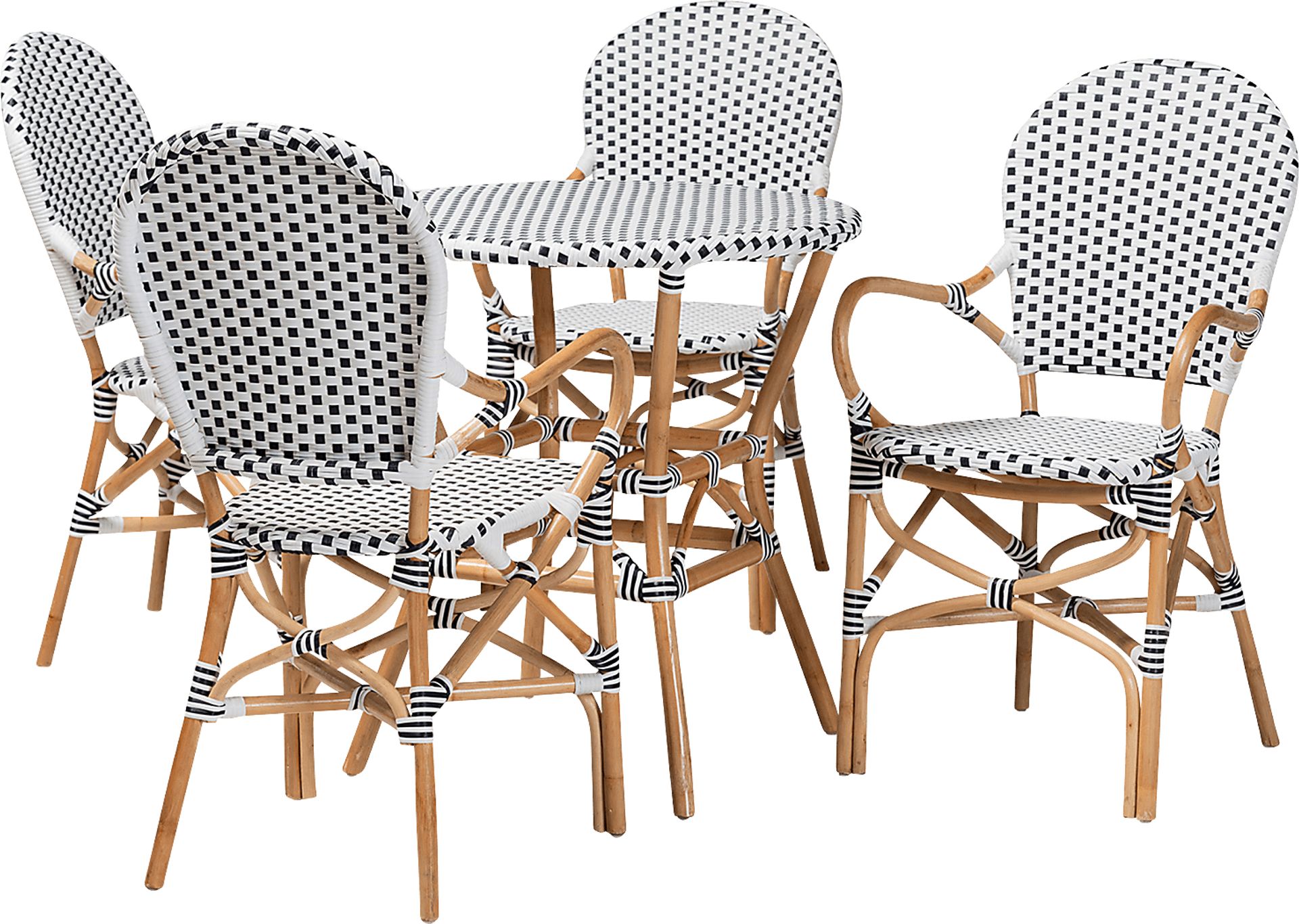 Outdoor Nalina Elle I Black 5 Pc Dining Set - Image 1