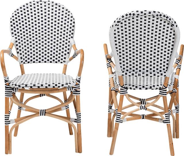 Outdoor Nalina Elle I Black Dining Chair, Set of 2 - Thumbnail - Image 3