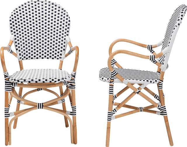 Outdoor Nalina Elle I Black Dining Chair, Set of 2 - Thumbnail - Image 4