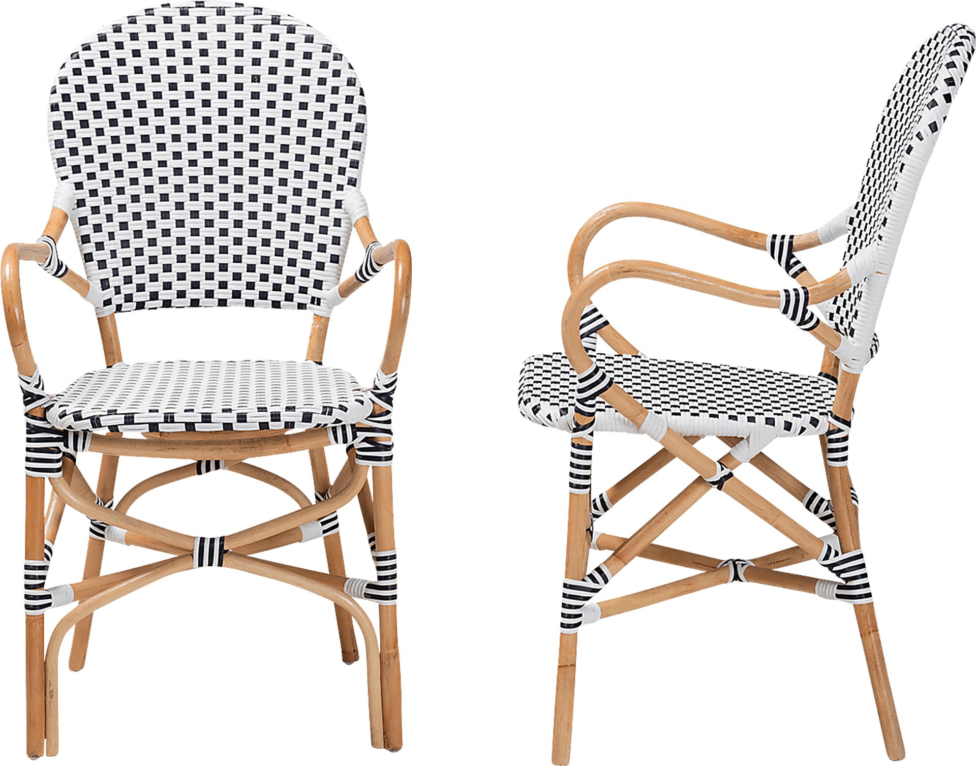 Outdoor Nalina Elle I Black Dining Chair, Set of 2 - Image 4