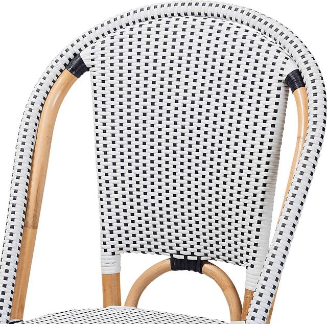 Outdoor Nalina Elle II Black Bistro Chair Set of 2 - Thumbnail - Image 5