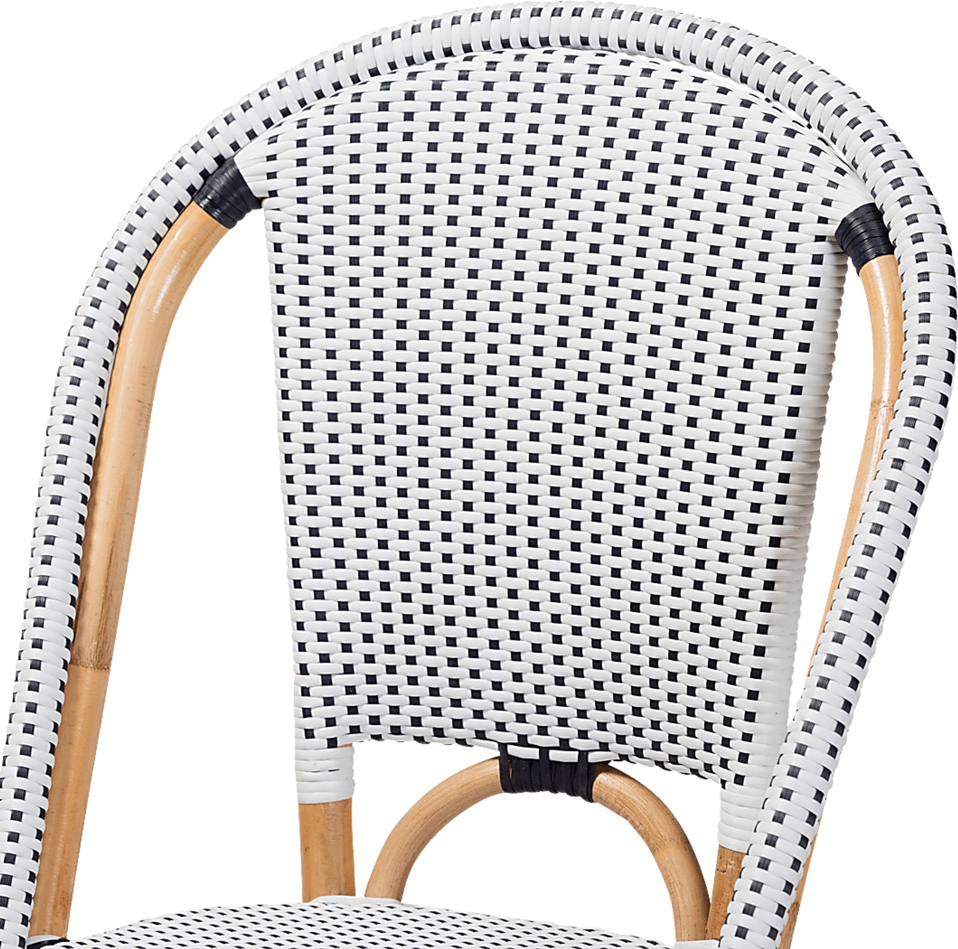 Outdoor Nalina Elle II Black Bistro Chair Set of 2 - Image 5