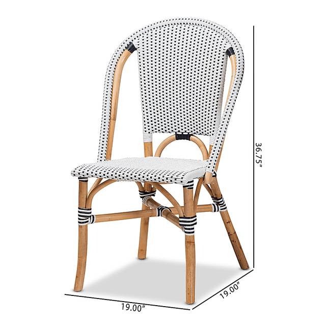 Outdoor Nalina Elle II Black Bistro Chair Set of 2 - Thumbnail - Image 7