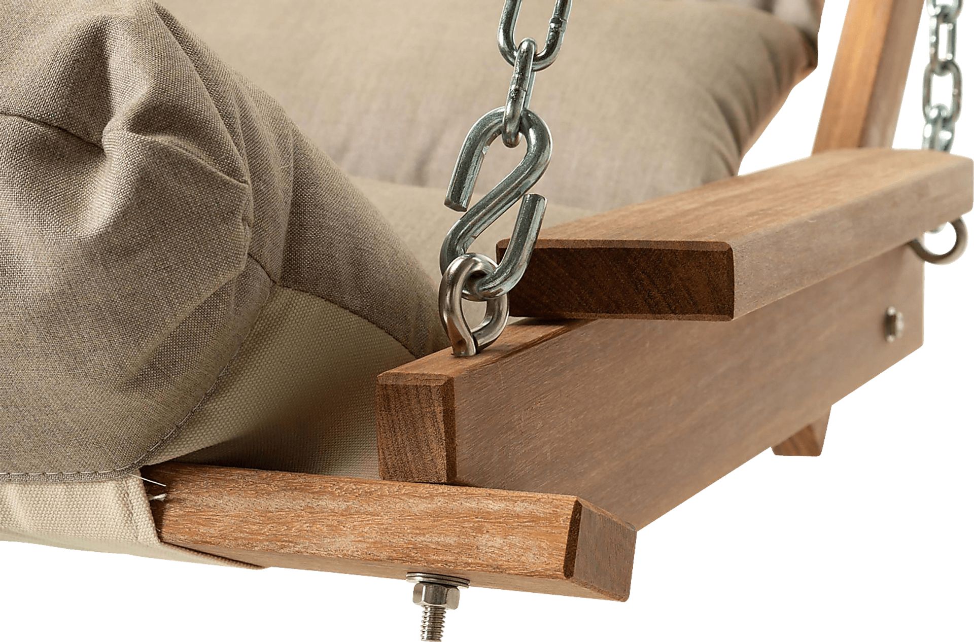 Outdoor Nirena Brown Swing Hammock - Image 2
