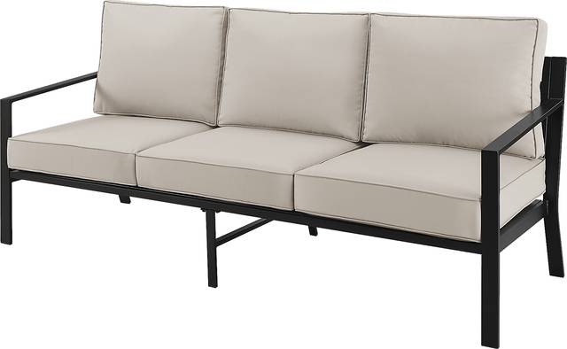 Outdoor Overlane Black Sofa - Thumbnail - Image 2