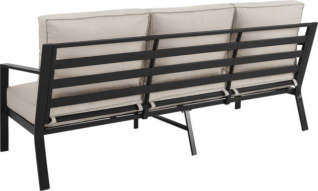 Outdoor Overlane Black Sofa - Thumbnail - Image 3