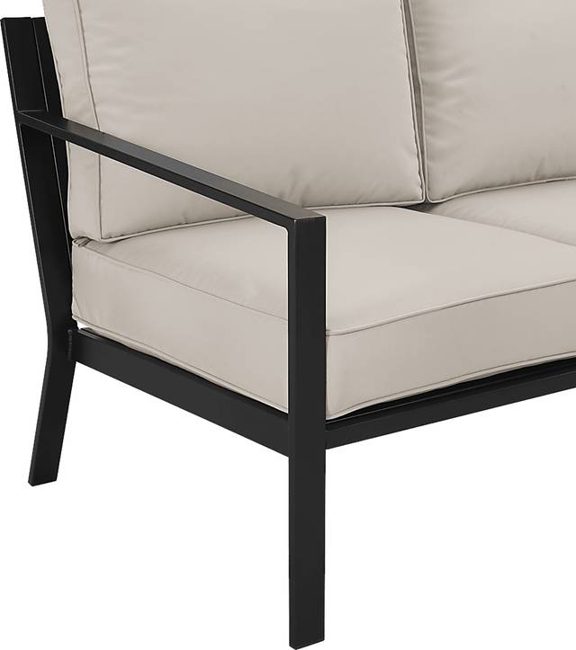 Outdoor Overlane Black Sofa - Thumbnail - Image 4