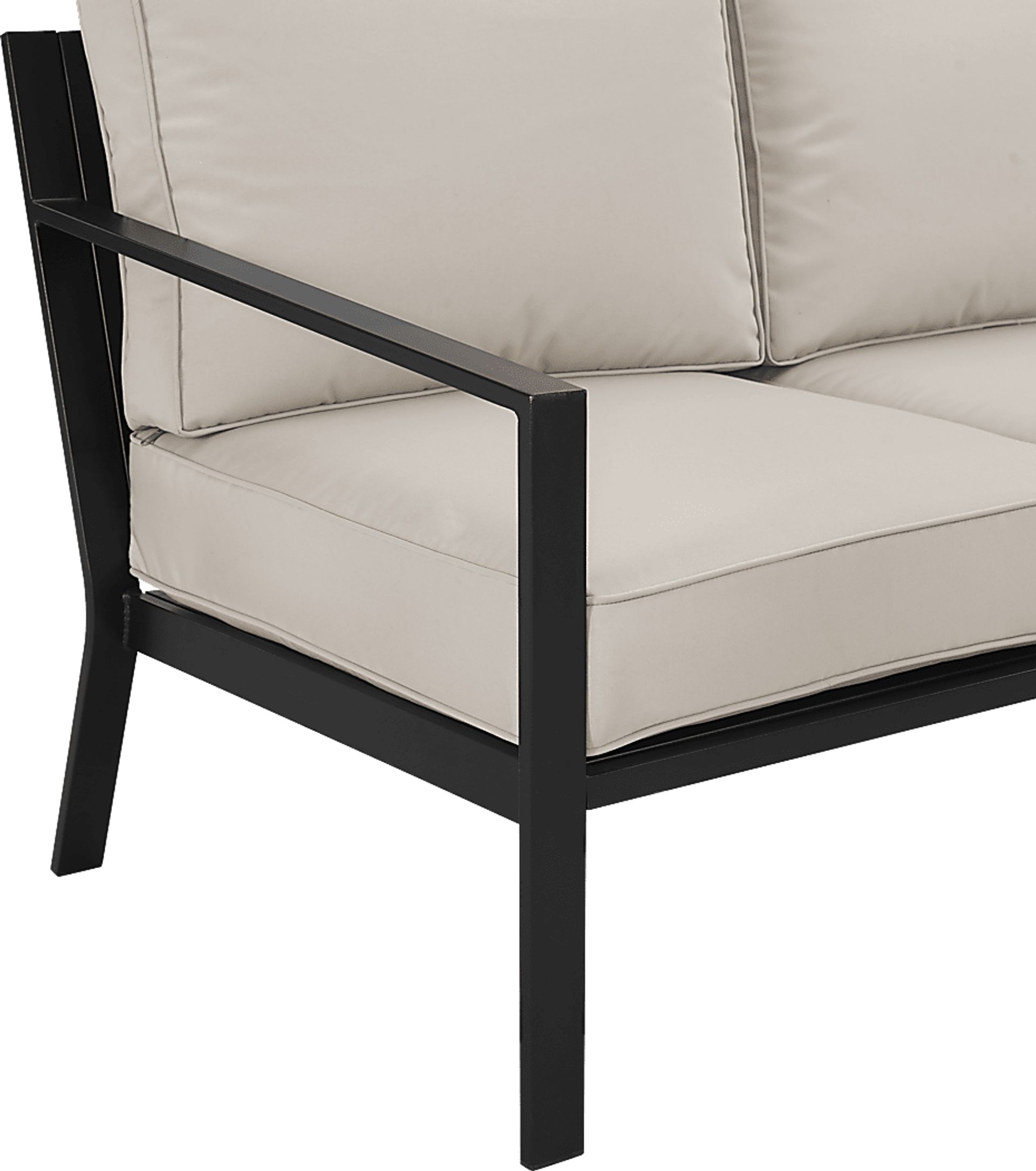 Outdoor Overlane Black Sofa - Image 4