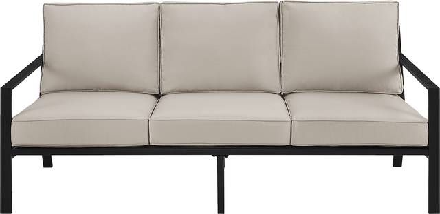 Outdoor Overlane Black Sofa - Thumbnail - Image 1