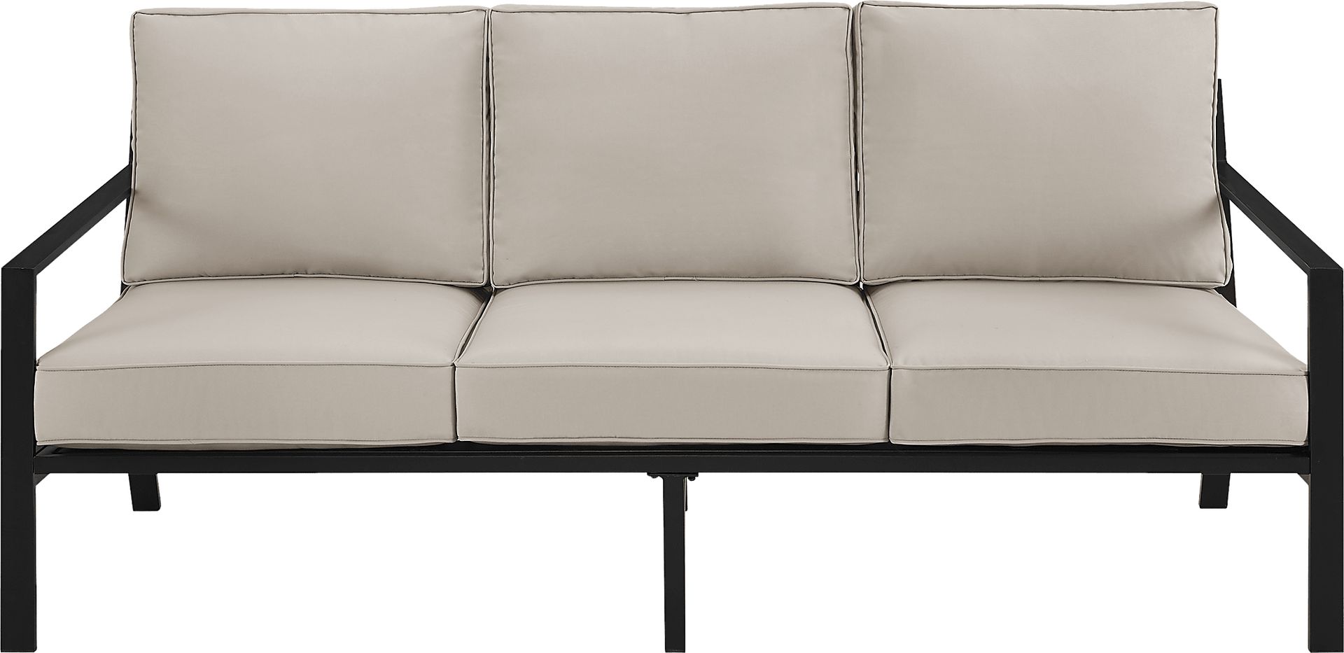 Outdoor Overlane Black Sofa - Image 1