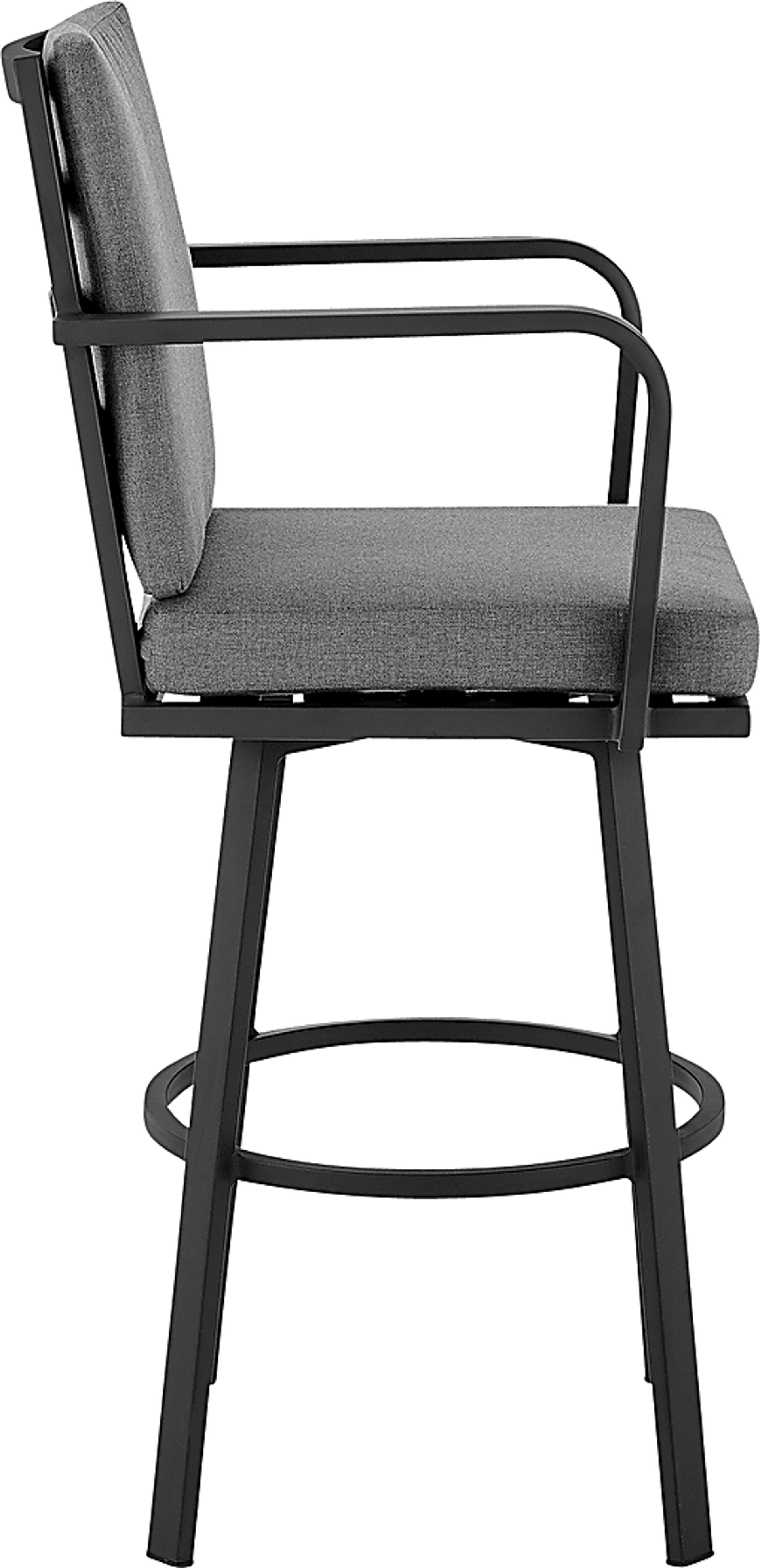 Outdoor Owlmart I Black and Gray Barstool - Image 4