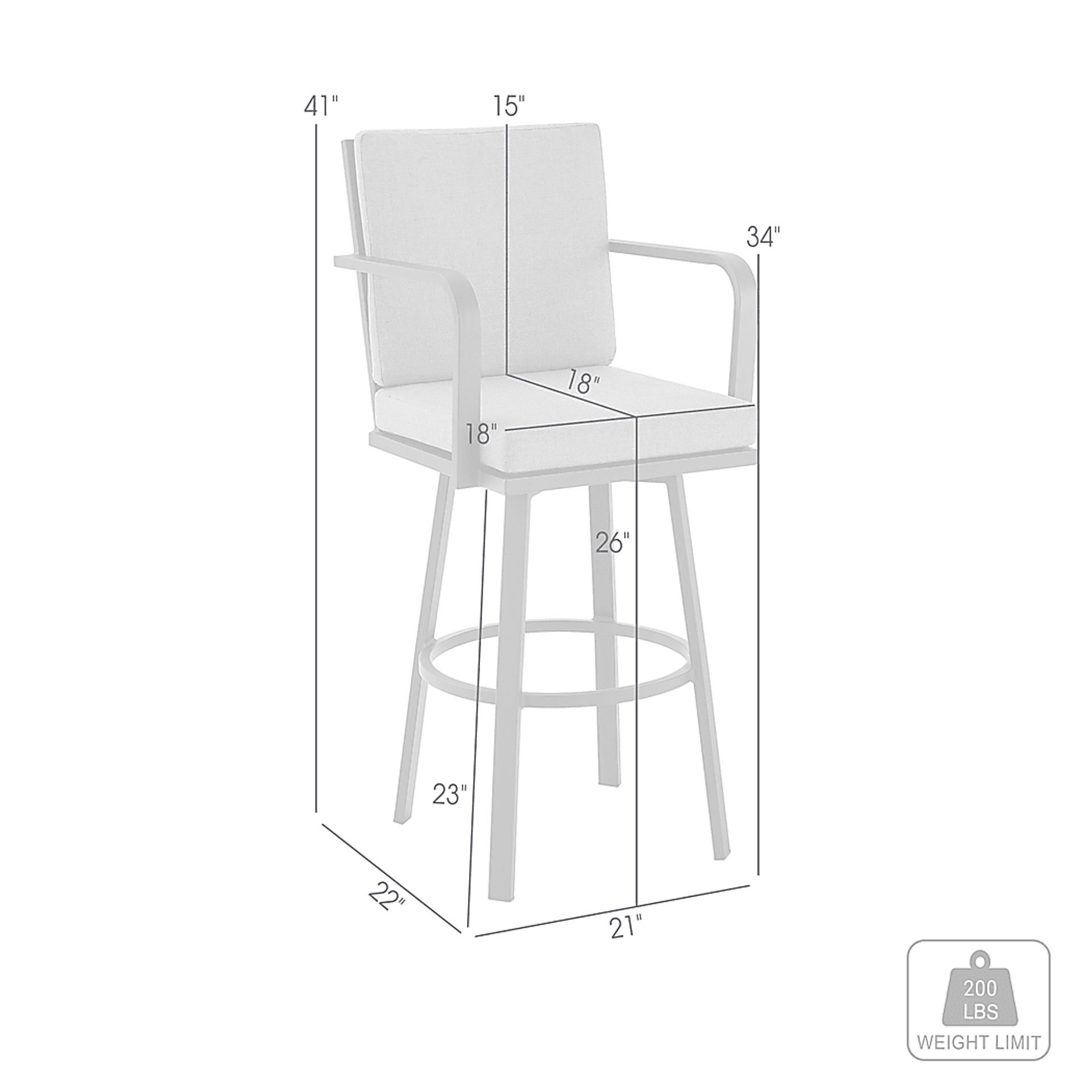 Outdoor Owlmart II Brown Counter Height Stool - Image 9