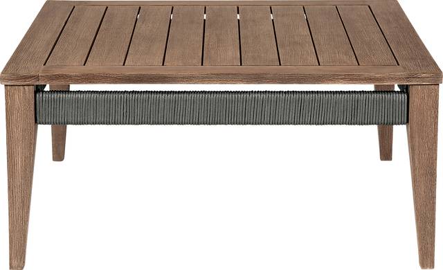 Outdoor Plymilem Brown Cocktail Table - Thumbnail - Image 3