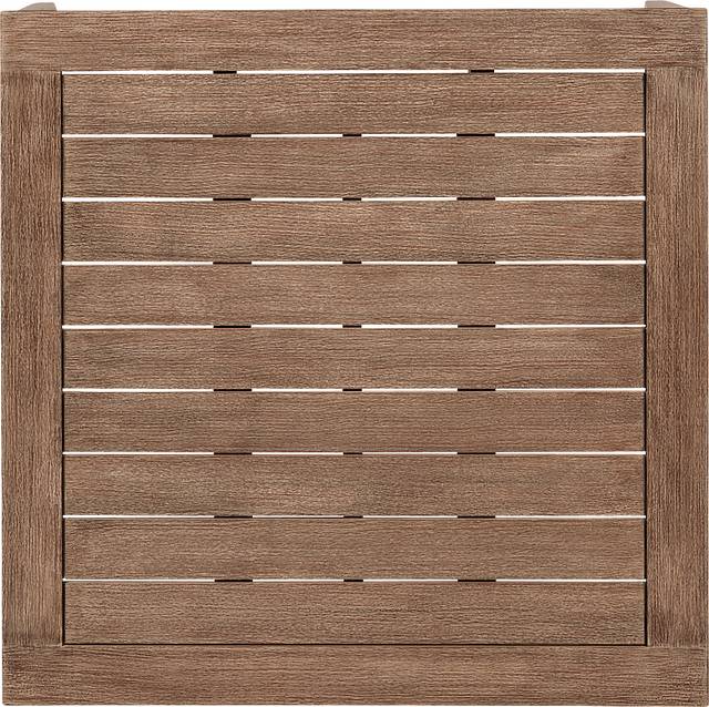 Outdoor Plymilem Brown Cocktail Table - Thumbnail - Image 4