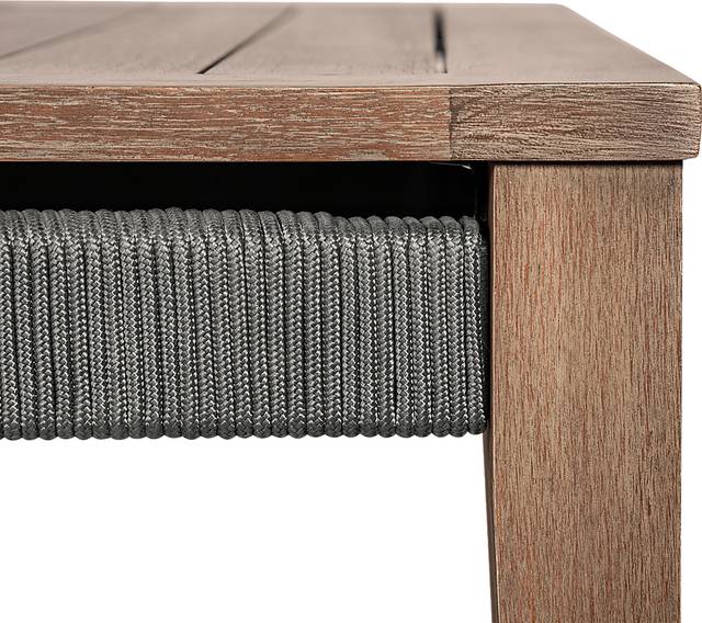 Outdoor Plymilem Brown Cocktail Table - Thumbnail - Image 5