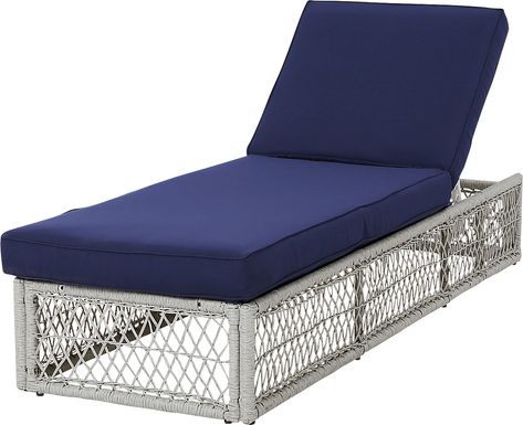 Outdoor Renalorn Blue Chaise