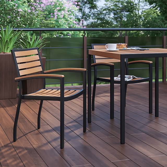 Outdoor Renoldor Brown Dining Chair, Set of 2 - Thumbnail - Image 8
