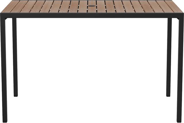 Outdoor Renoldor Brown Rectangular Dining Table - Thumbnail - Image 2