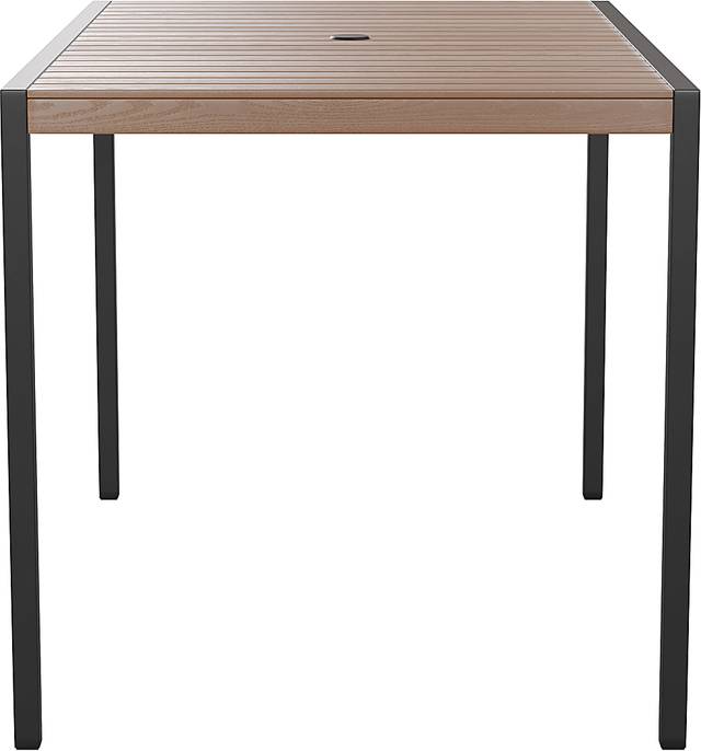 Outdoor Renoldor Brown Rectangular Dining Table - Thumbnail - Image 3