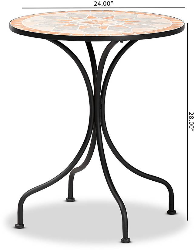 Outdoor Rianelle Black Dining Table - Thumbnail - Image 7