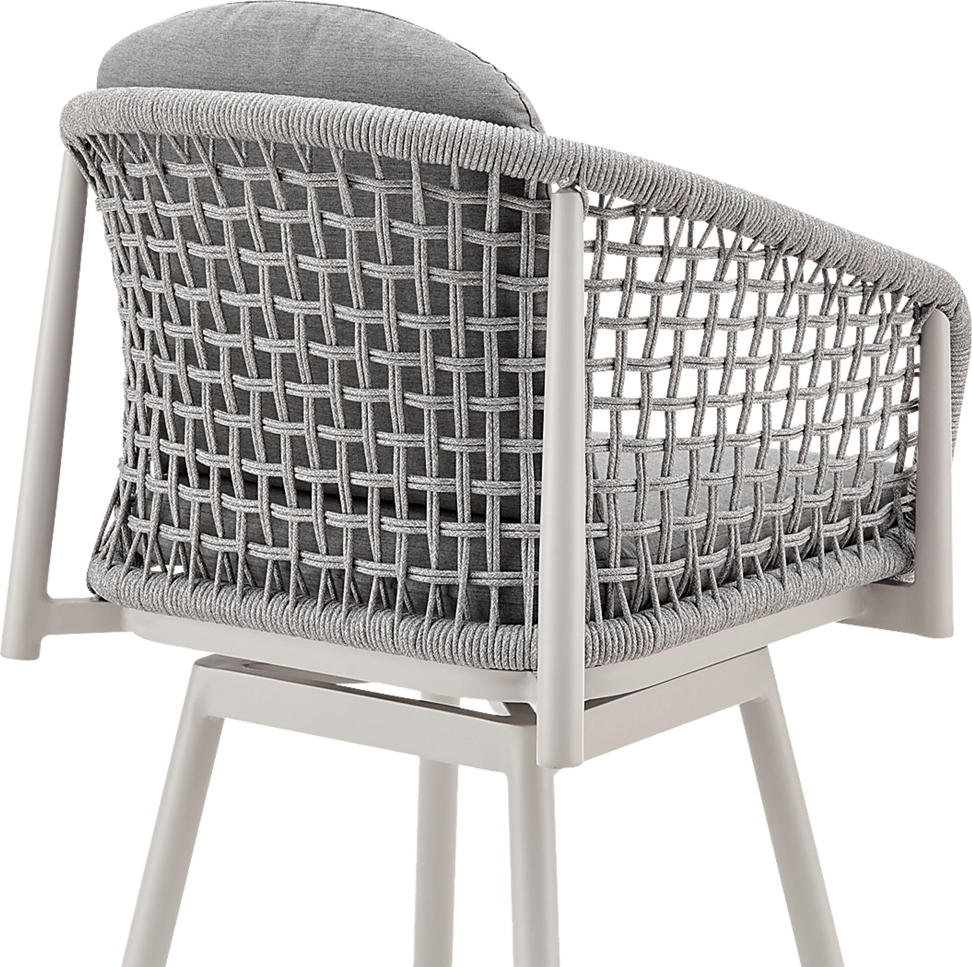 Outdoor Rowding Gray Swivel Barstool - Image 6