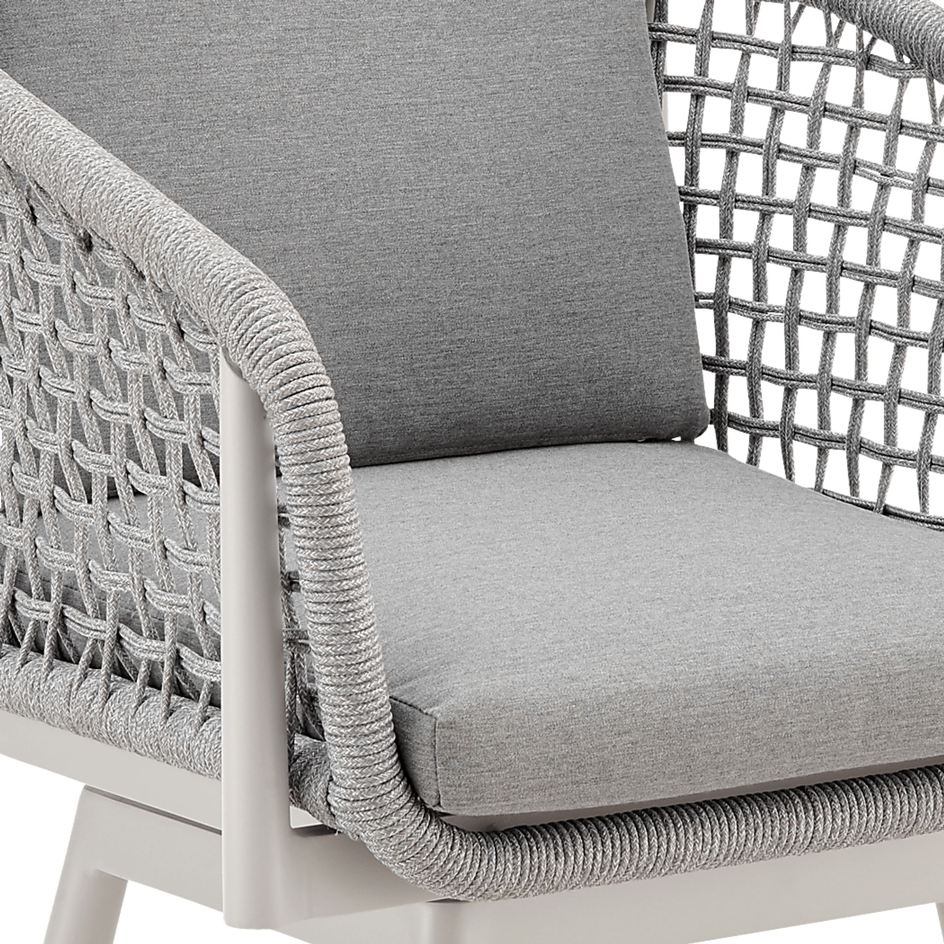 Outdoor Rowding Gray Swivel Barstool - Image 7