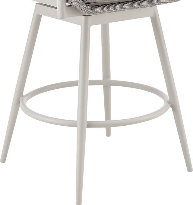 Outdoor Rowding Gray Swivel Barstool - Thumbnail - Image 9
