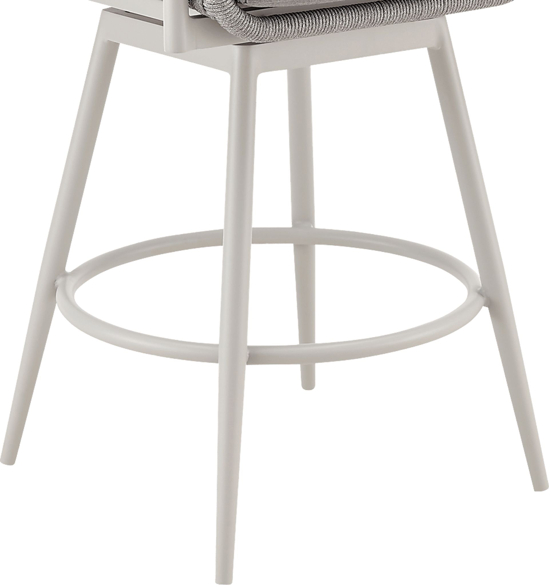Outdoor Rowding Gray Swivel Barstool - Image 9