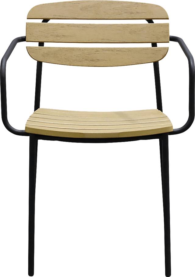 Outdoor Rufiny Brown Arm Chair, Set of 2 - Thumbnail - Image 2