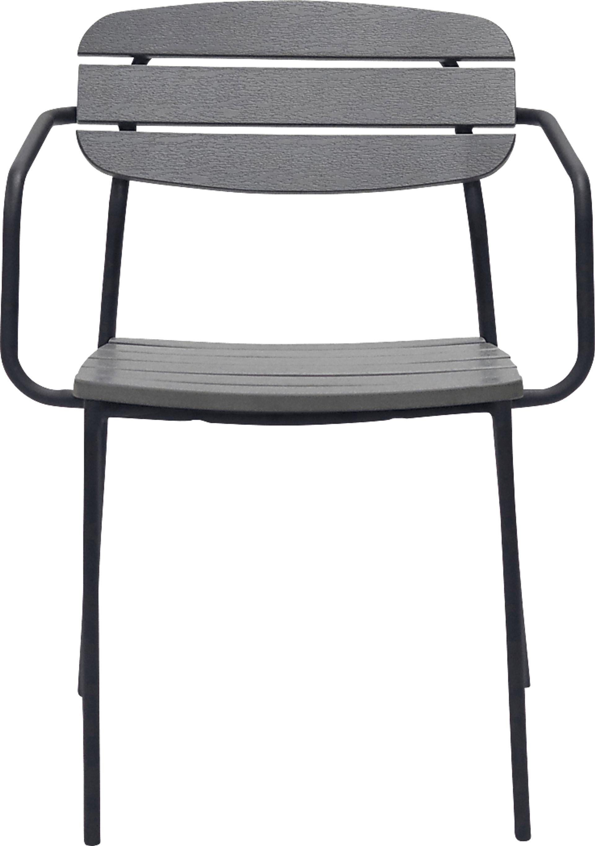 Outdoor Rufiny Dark Gray Arm Chair, Set of 2 - Image 2